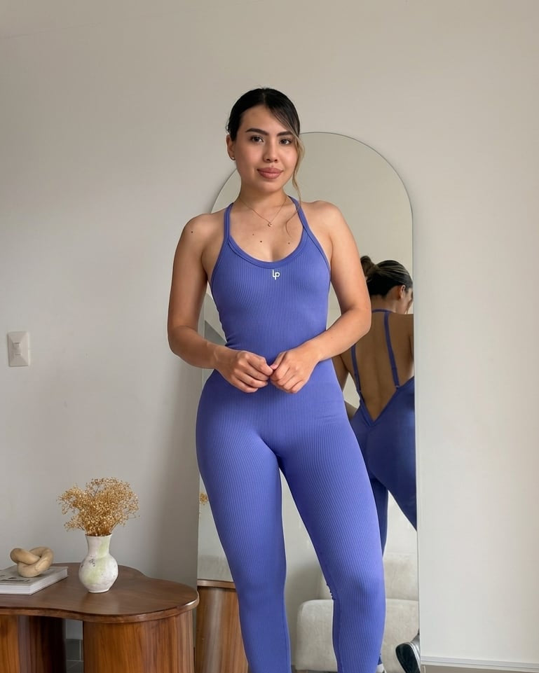 Enterizo Sabrina - color Azul Violeta - largo - vista 1 - LP Activewear