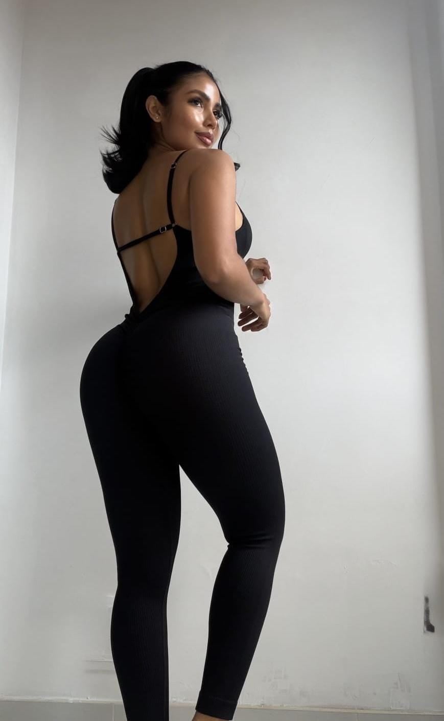 Enterizo Suit - color Negro - largo - vista 2 - LP Activewear