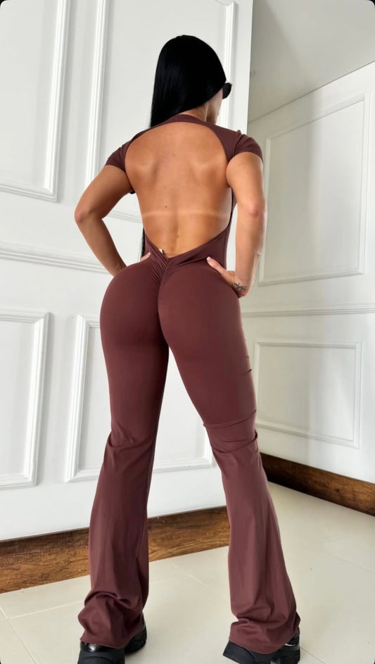 Enterizo Raquel - color Beige - largo - vista 1 - LP Activewear