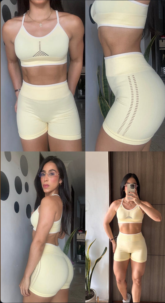 Set Molly - color Amarillo - vista 1 - LP Activewear