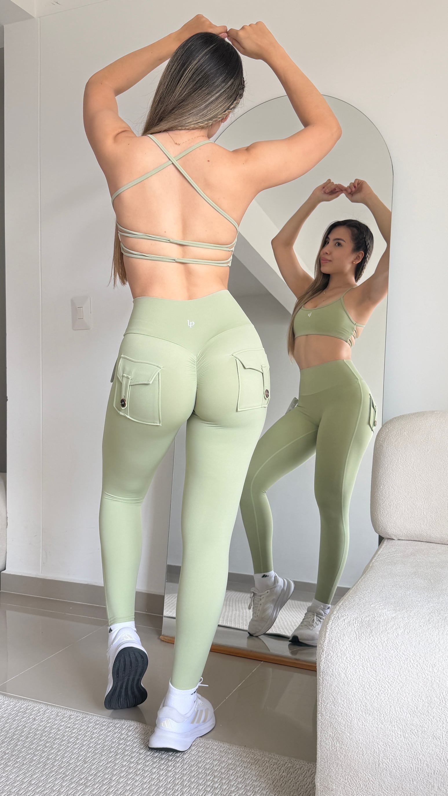 Set Pocket - color Verde - vista 2 - LP Activewear