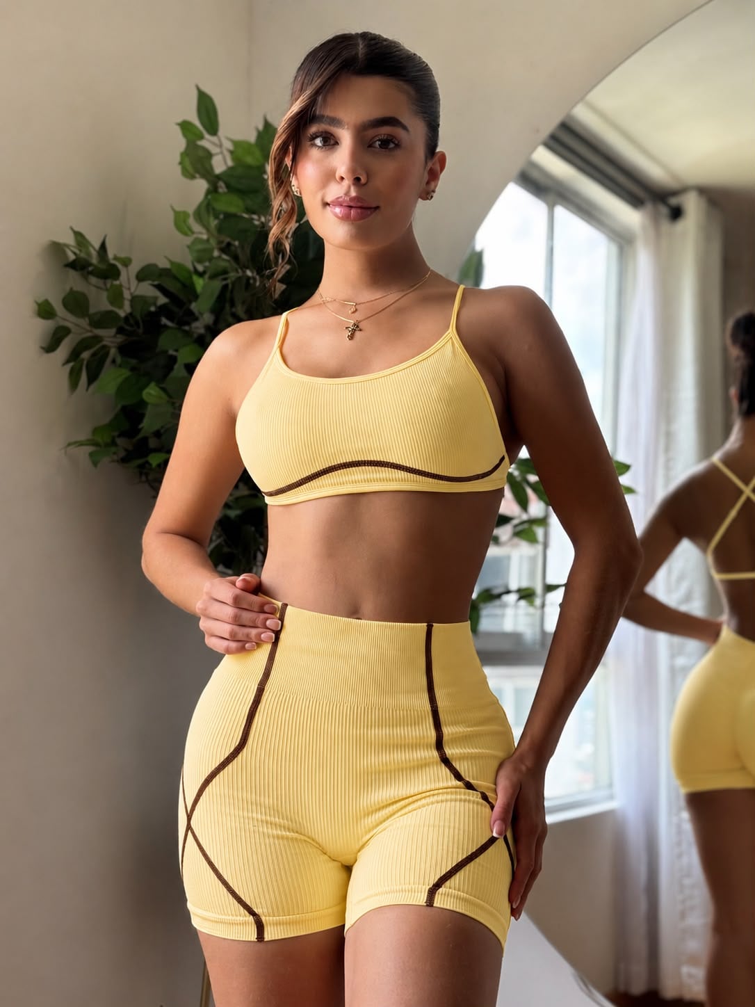Set Melanie - color Amarillo - vista 2 - LP Activewear