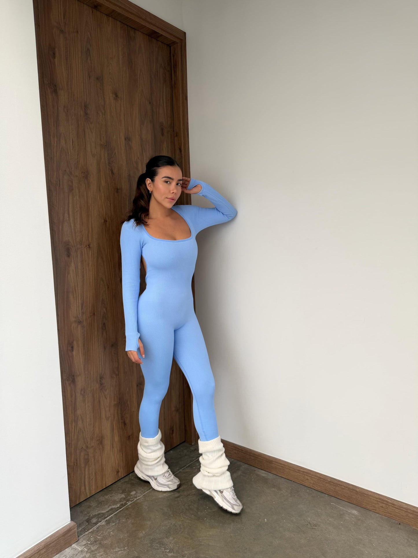 Enterizo Sweet - color Azul Bebé - largo - vista 1 - LP Activewear