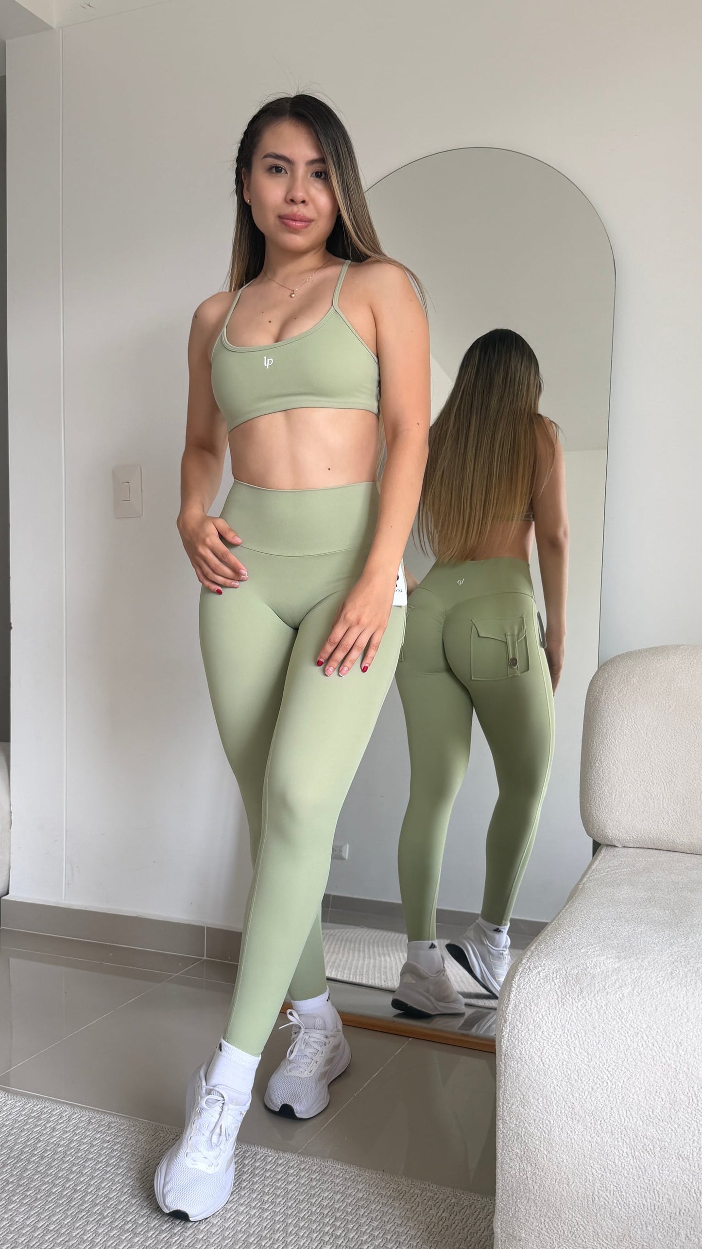 Set Pocket - color Verde - vista 3 - LP Activewear