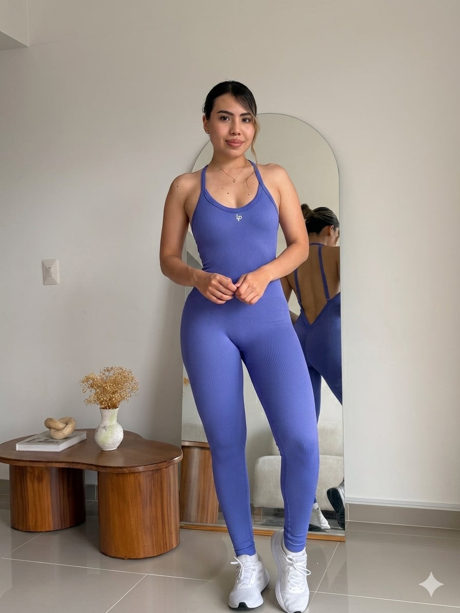 Enterizo Sabrina - color Azul Violeta - largo - vista 1 - LP Activewear
