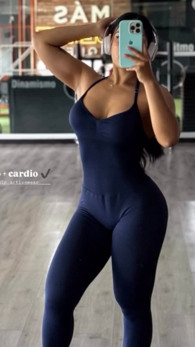 Enterizo Angie - color Azul Navy - largo - vista 2 - LP Activewear