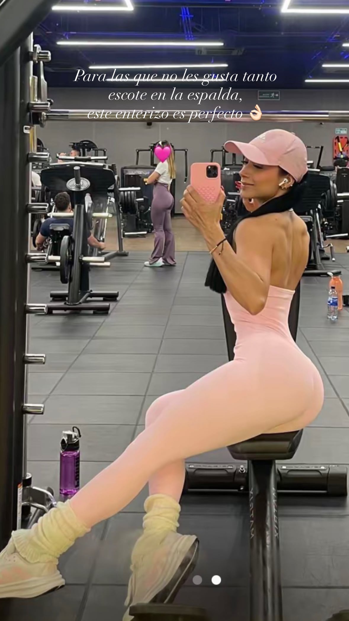 Enterizo Angie - color Rosado - largo - vista 1 - LP Activewear
