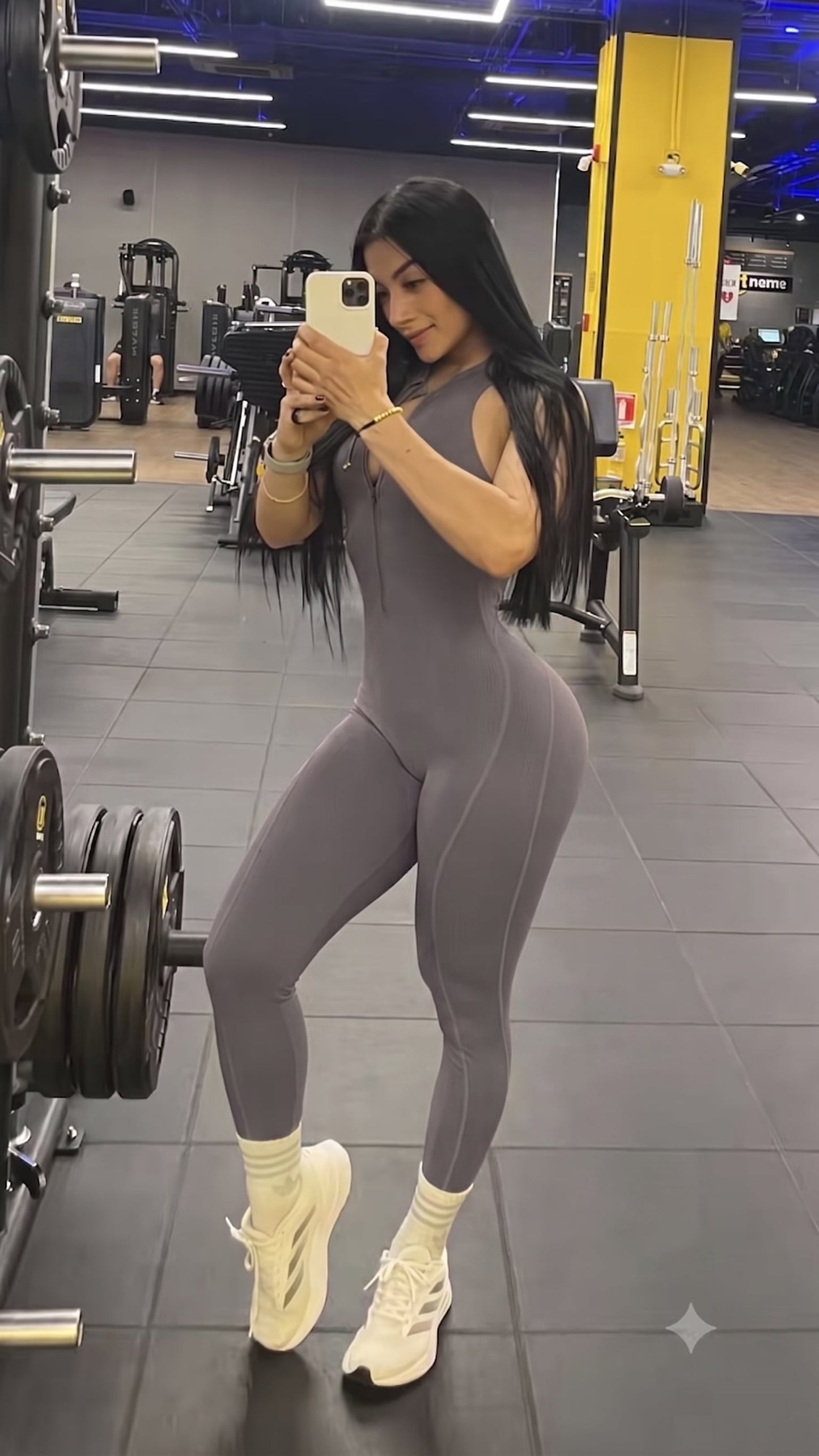 Enterizo BodyFit - color Gris - largo - vista 1 - LP Activewear