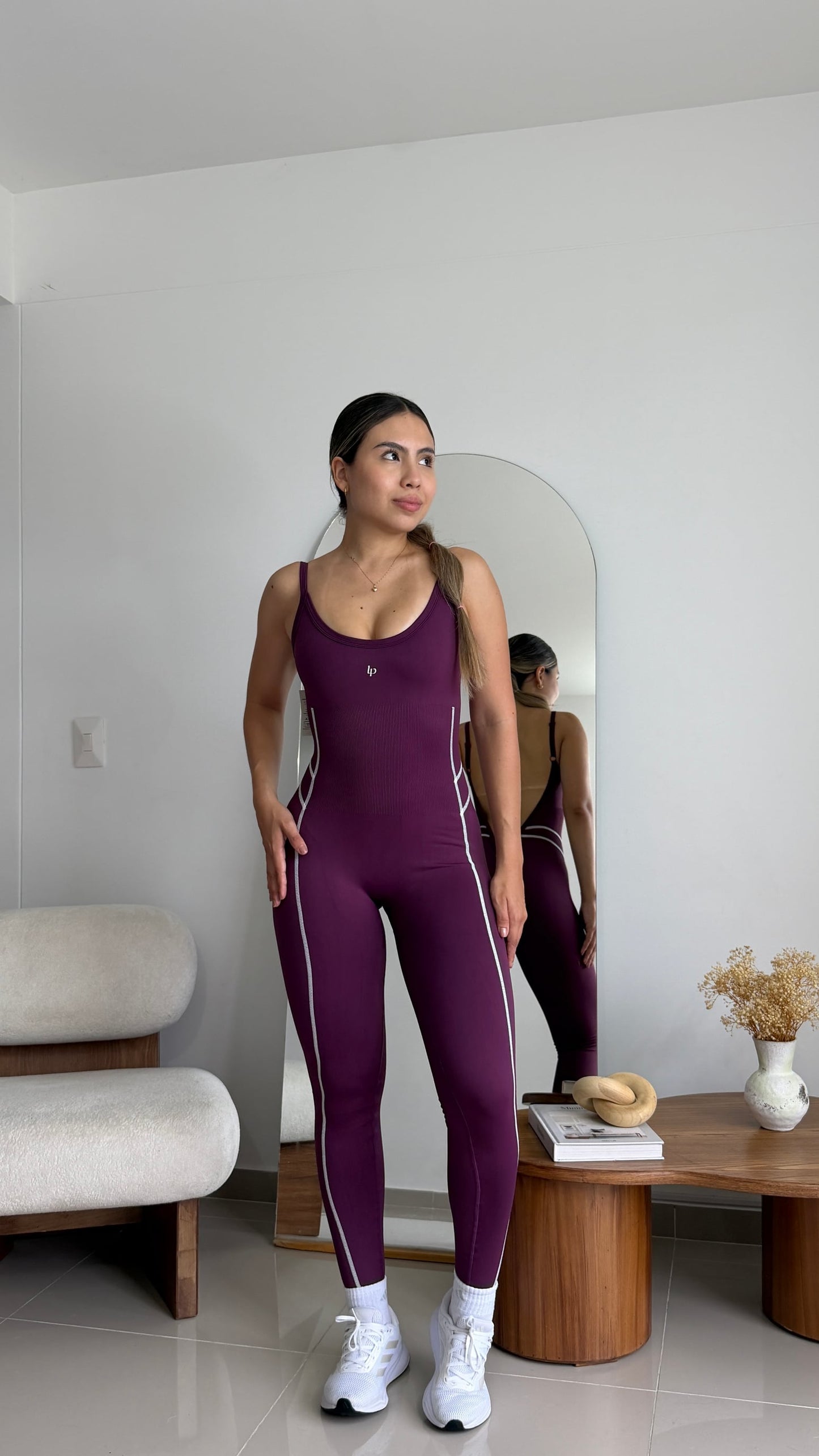 Enterizo Perla Line - color Violeta - largo - vista 1 - LP Activewear